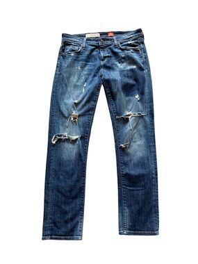 Pillcro Hyphen Anthropology Women’s Straight Leg Distressed Jeans Size 28